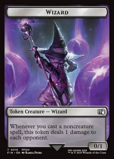 Wizard TFIN-15 Final Fantasy Tokens Magic card