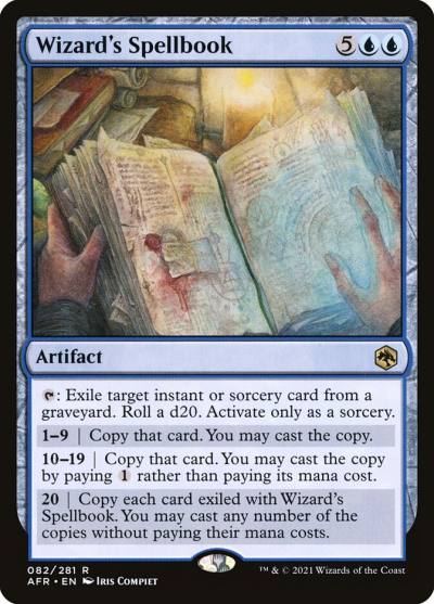 Wizard's Spellbook AFR-82 Adventures in the Forgotten Realms Magic card