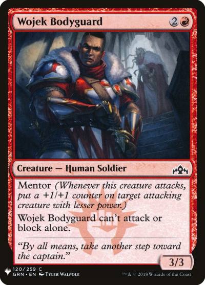Wojek Bodyguard PLST-GRN-120 The List Magic card
