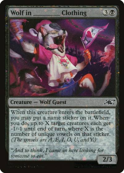 Wolf in _____ Clothing UNF-381 Unfinity Magic card