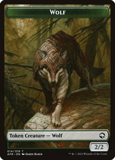 Wolf TAFR-14 Adventures in the Forgotten Realms Tokens Magic card