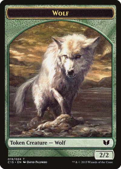 Wolf TC15-19 Commander 2015 Tokens Magic card