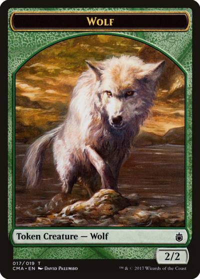 Wolf TCMA-17 Commander Anthology Tokens Magic card