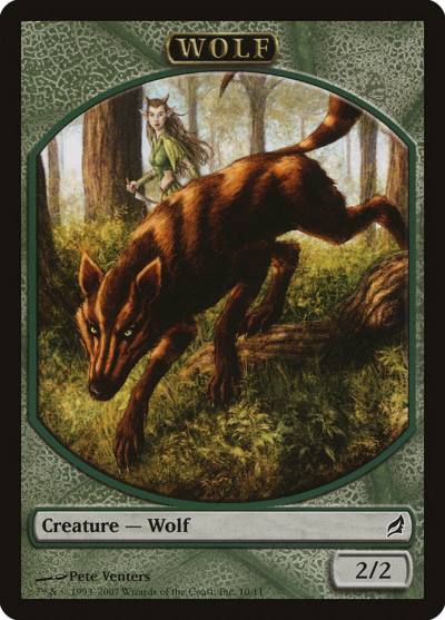 Wolf TLRW-10 Lorwyn Tokens Magic card