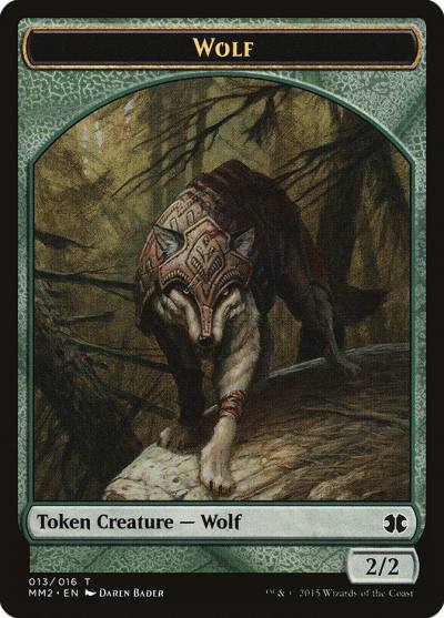 Wolf TMM2-13 Modern Masters 2015 Tokens Magic card