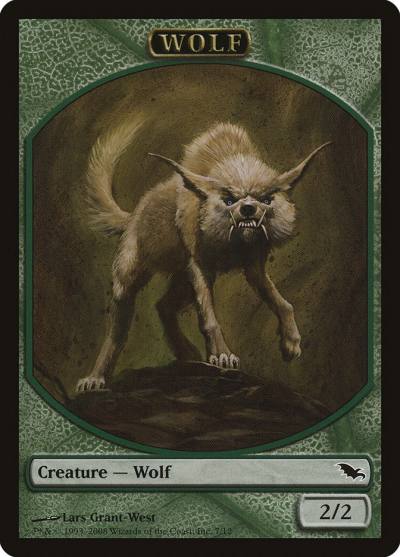 Wolf TSHM-7 Shadowmoor Tokens Magic card
