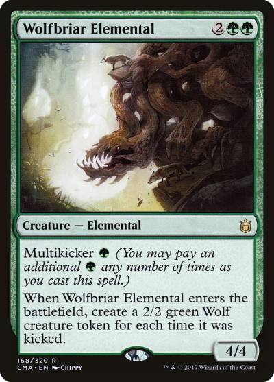 Wolfbriar Elemental CMA-168 Commander Anthology Magic card