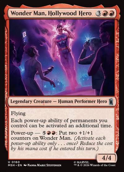 Wonder Man, Hollywood Hero MSH-160 Marvel Super Heroes Magic card