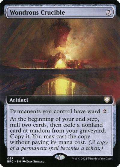 Wondrous Crucible BRC-67 The Brothers' War Commander Magic card