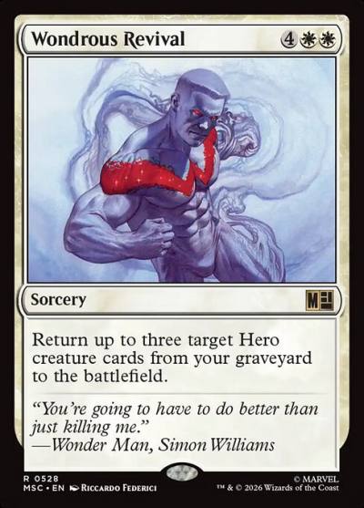 Wondrous Revival MSC-528 Marvel Super Heroes Commander Magic card
