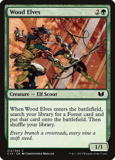 Wood Elves C15-212 Commander 2015 Magic card