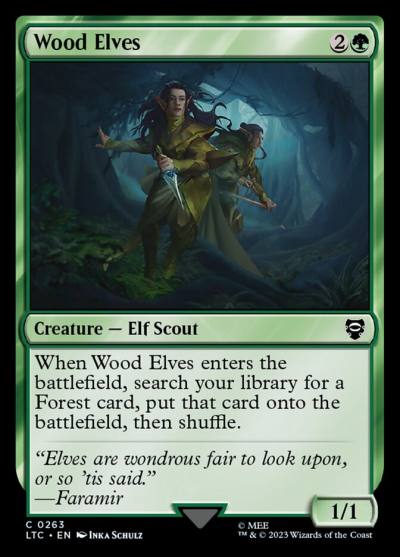 Wood Elves LTC-263 Tales of Middle-earth Commander Magic card