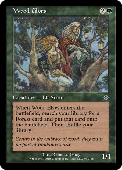 Wood Elves TD0-A91 Magic Online Theme Decks Magic card