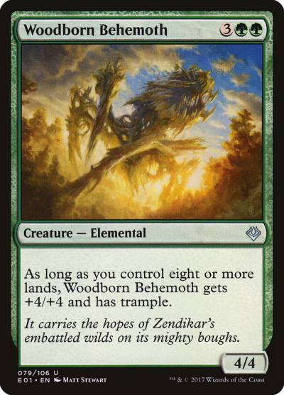 Woodborn Behemoth E01-79 Archenemy: Nicol Bolas Magic card
