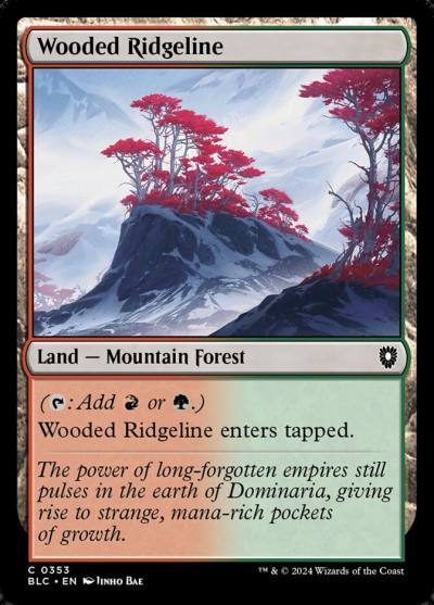 Wooded Ridgeline BLC-353 Bloomburrow Commander Magic card