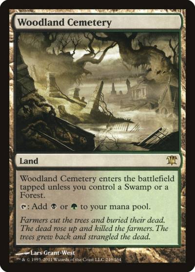 Woodland Cemetery ISD-249 Innistrad Magic card