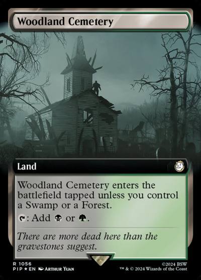 Woodland Cemetery PIP-1056 Fallout Magic card
