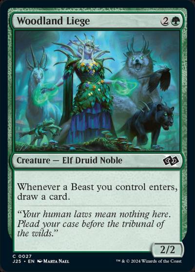 Woodland Liege 27 Foundations Jumpstart Magic card