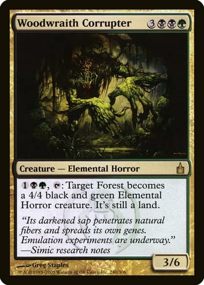 Woodwraith Corrupter 240 Ravnica: City of Guilds Magic card