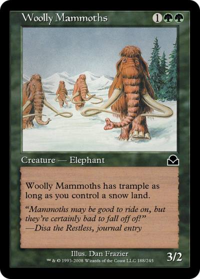Woolly Mammoths ME2-188 Masters Edition II Magic card