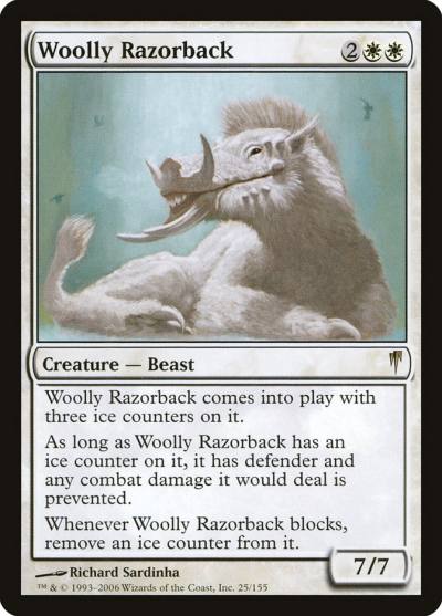 Woolly Razorback CSP-25 Coldsnap Magic card