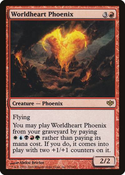 Worldheart Phoenix CON-77 Conflux Magic card
