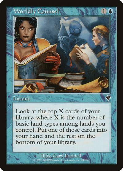 Worldly Counsel INV-89 Invasion Magic card