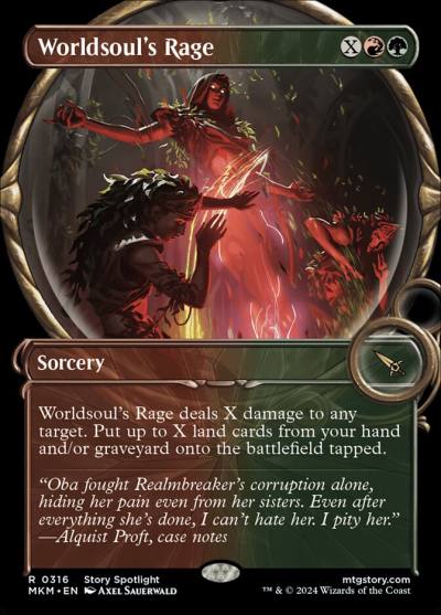 Worldsoul's Rage MKM-316 Murders at Karlov Manor Magic card