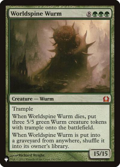 Worldspine Wurm PLST-RTR-140 The List Magic card