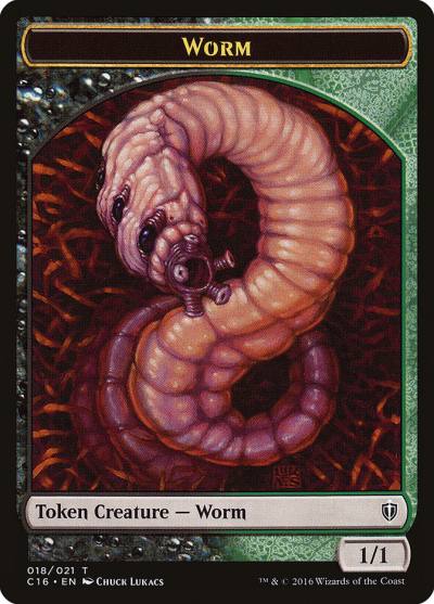 Worm TC16-18 Commander 2016 Tokens Magic card