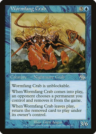 Wormfang Crab 56 Judgment Magic card