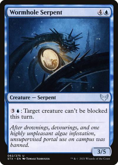 Wormhole Serpent 62 Strixhaven: School of Mages Magic card