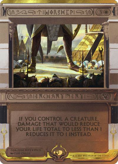 Worship MP2-6 Amonkhet Invocations Magic card