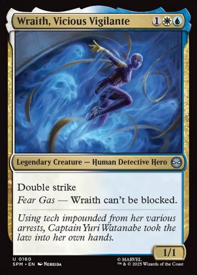 Wraith, Vicious Vigilante SPM-160 Marvel's Spider-Man Magic card