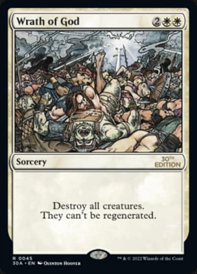 Wrath of God 30A-45 30th Anniversary Edition Magic card