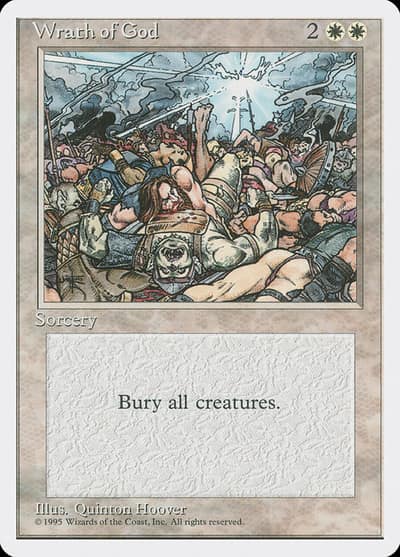 Wrath of God 4ED-58 Fourth Edition Magic card