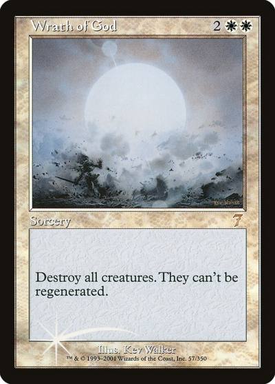 Wrath of God 7ED-57STAR Seventh Edition Magic card