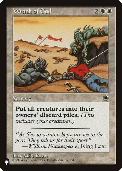 Wrath of God PLST-POR-39 The List Magic card