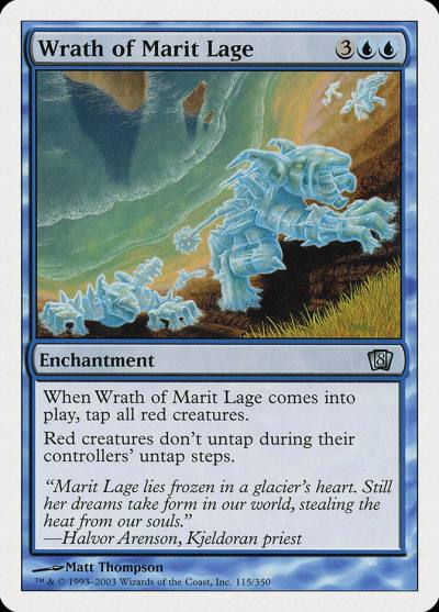 Wrath of Marit Lage 8ED-115 Eighth Edition Magic card