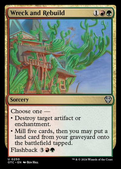 Wreck and Rebuild OTC-250 Outlaws of Thunder Junction Commander Magic card