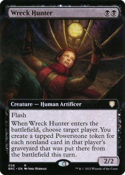 Wreck Hunter BRC-58 The Brothers' War Commander Magic card