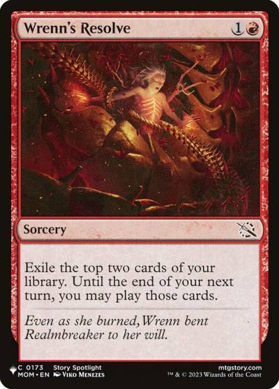 Wrenn's Resolve PLST-MOM-173 The List Magic card