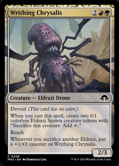 Writhing Chrysalis 208 Modern Horizons 3 Magic card