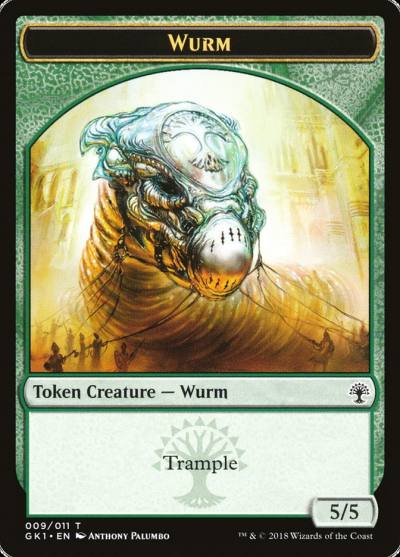 Wurm // Saproling TGK1-9 GRN Guild Kit Tokens Magic card
