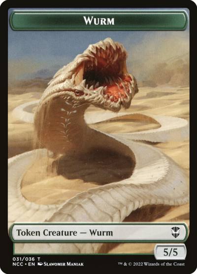 Wurm TNCC-31 New Capenna Commander Tokens Magic card