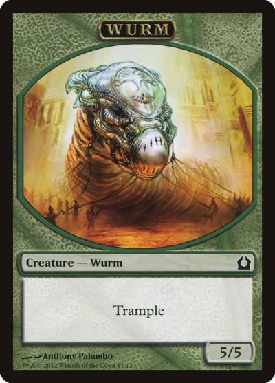 Wurm TRTR-11 Return to Ravnica Tokens Magic card