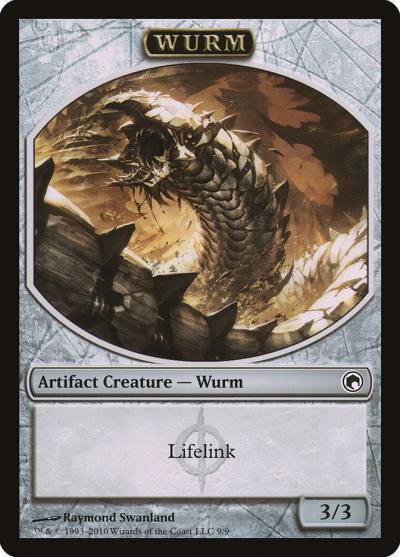 Wurm TSOM-9 Scars of Mirrodin Tokens Magic card