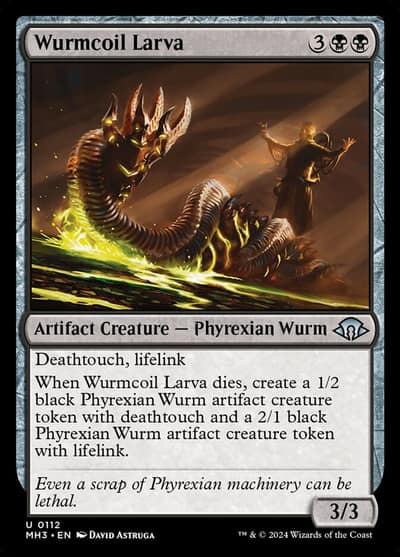 Wurmcoil Larva 112 Modern Horizons 3 Magic card