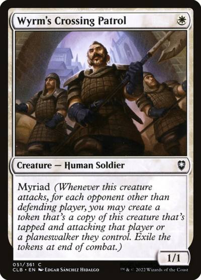 Wyrm's Crossing Patrol 51 Commander Legends: Battle for Baldur's Gate Magic card