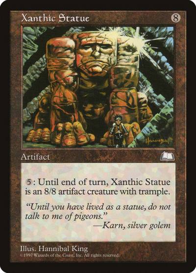 Xanthic Statue WTH-163 Weatherlight Magic card